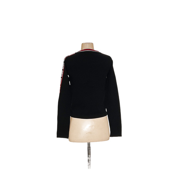 GUESS Rayon Women's Black Full-Zip Sweater (L) - Picture 2 of 4